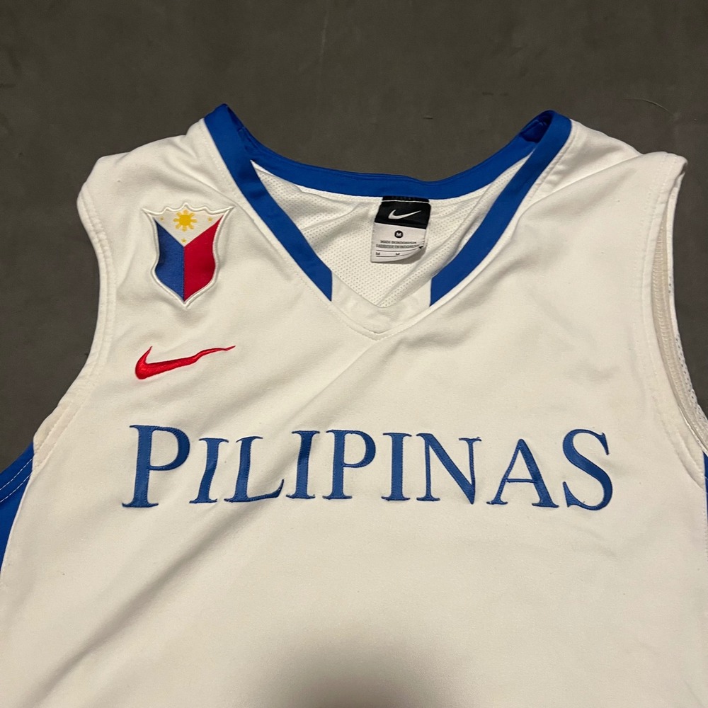 Nike Pilipinas Gilas Basketball Jersey‎ Mens Medium White Blue Philippines - Picture 4 of 10